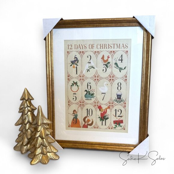 16x20 12 Days of Christmas Framed Wall Art - Threshold Studio McGee, Target 2024 - Picture 4 of 5